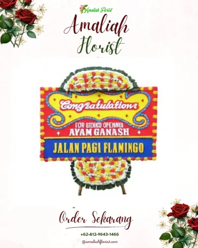 Bunga Papan Congratulation di Padang Kerta